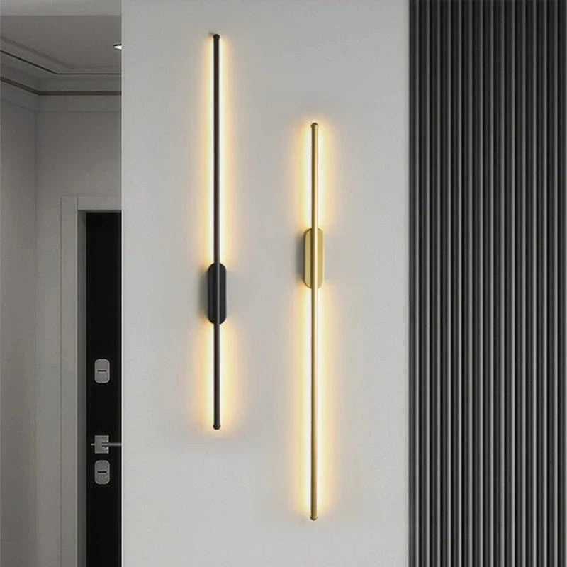 Gold and Black Indoor LED Wall Sconce Norenza