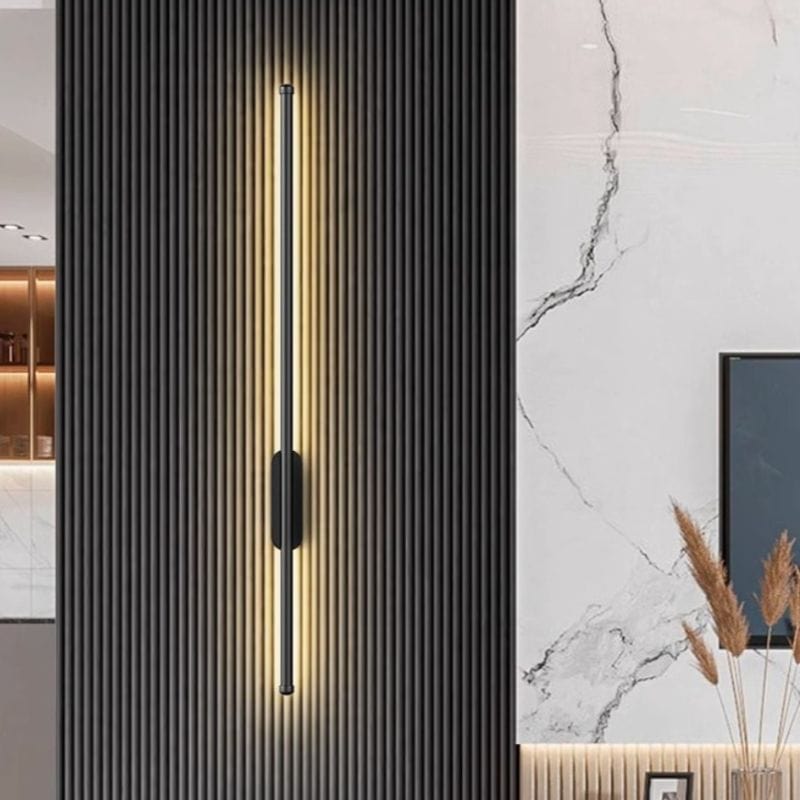 Gold and Black Indoor LED Wall Sconce Norenza