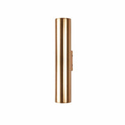 Gold LED Cylindrical Tube Wall Sconce 12" (30 cm) Norenza