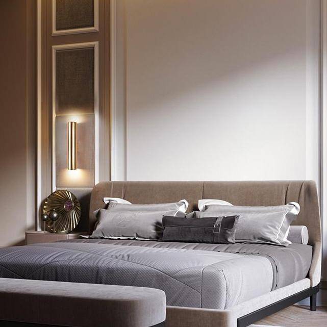 Gold LED Cylindrical Tube Wall Sconce Norenza