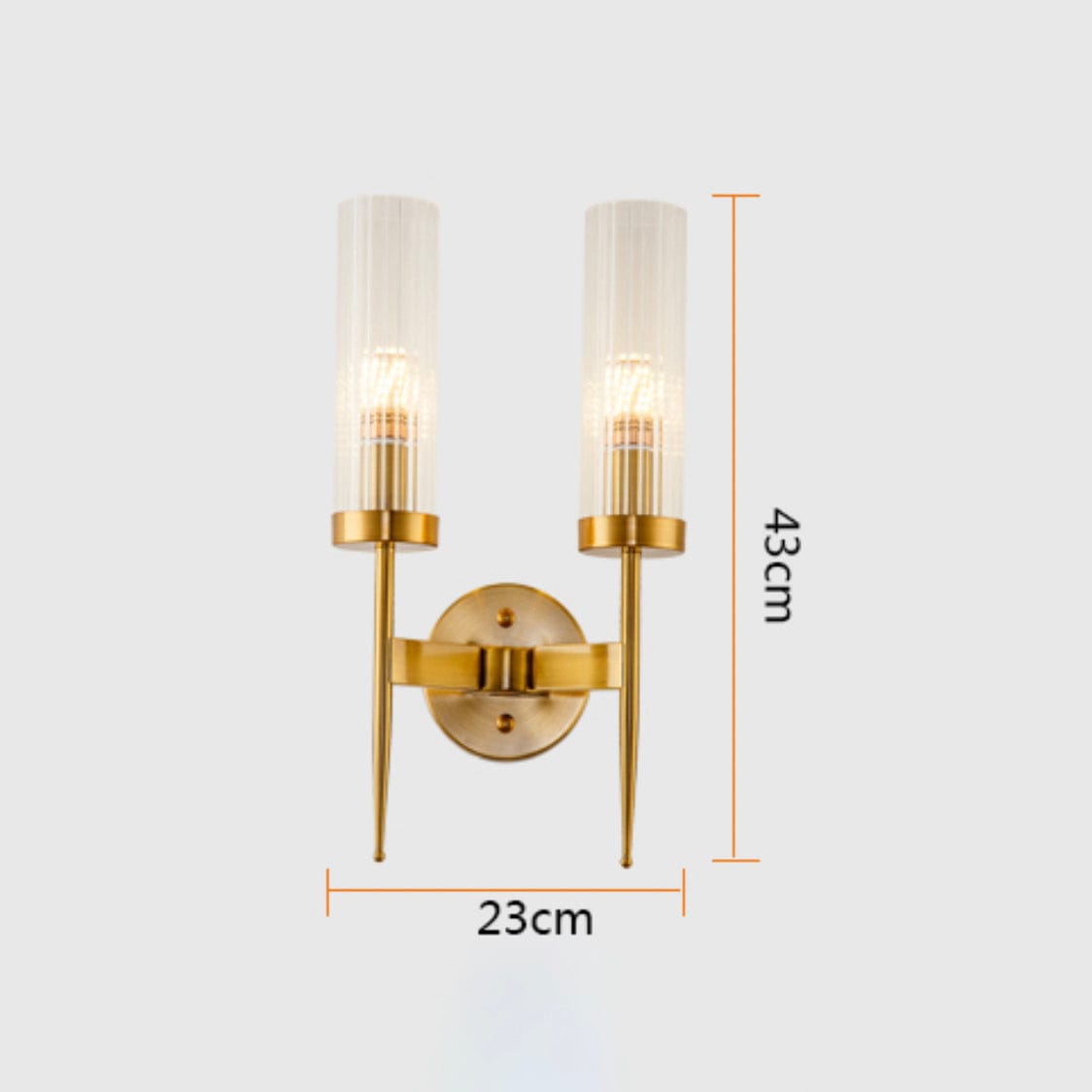 Gold LED Wall Sconce for Staircase Norenza