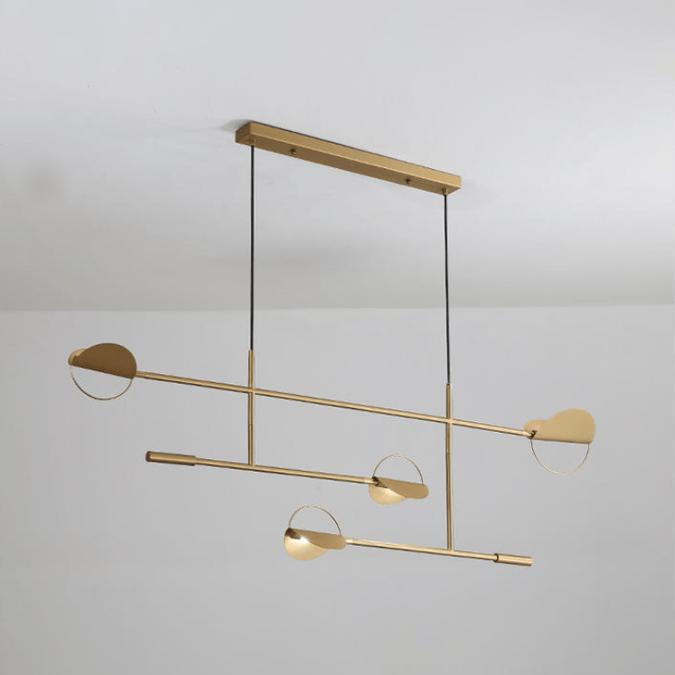 Gold Minimalist Circular Design Chandelier Gold Norenza
