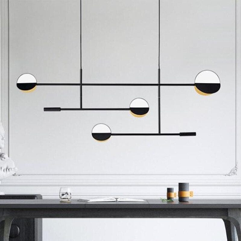 Gold Minimalist Circular Design Chandelier Norenza