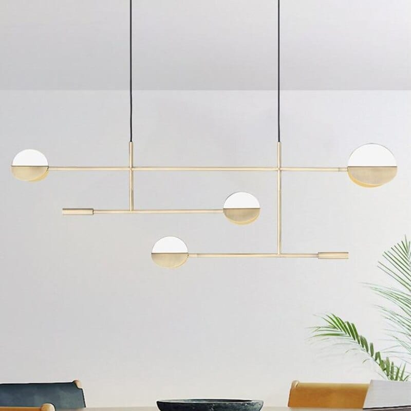 Gold Minimalist Circular Design Chandelier Norenza