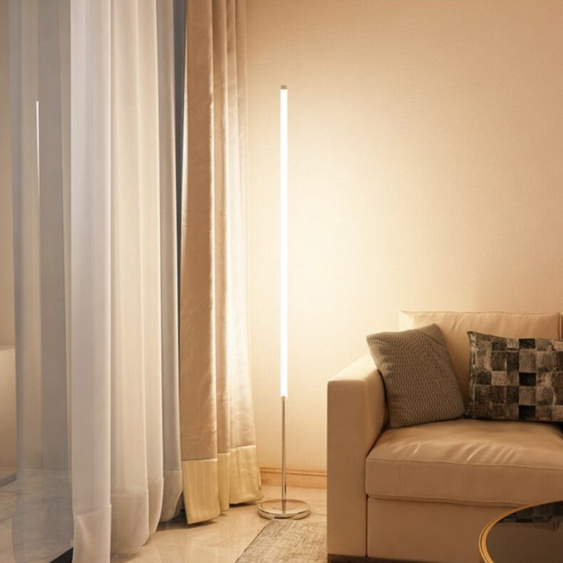 Gold Minimalist LED Floor Lamp - Modern Design Norenza