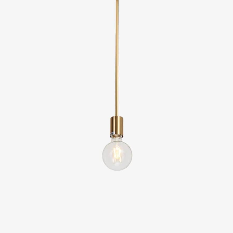 Gold Tube LED Pendant Light - Modern Loft Design 1 Norenza