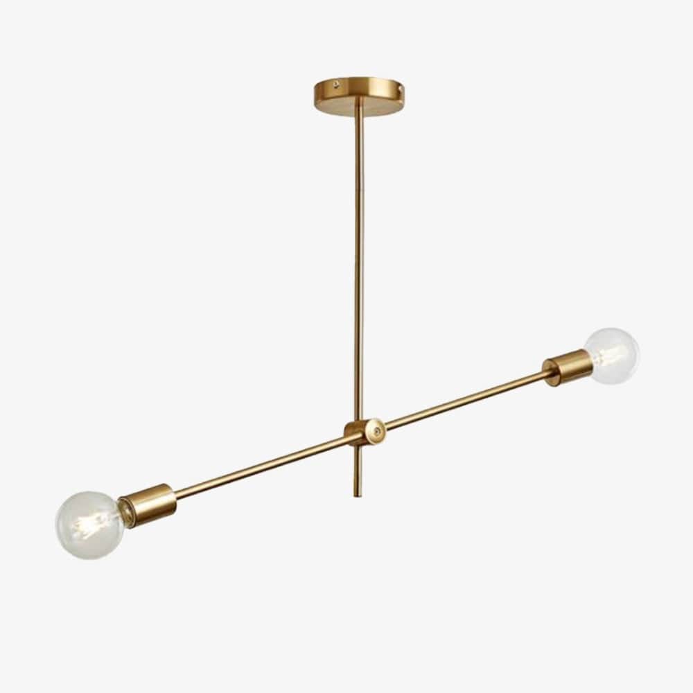 Gold Tube LED Pendant Light - Modern Loft Design 2 Norenza