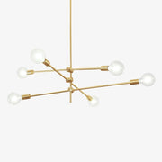 Gold Tube LED Pendant Light - Modern Loft Design 6 Norenza