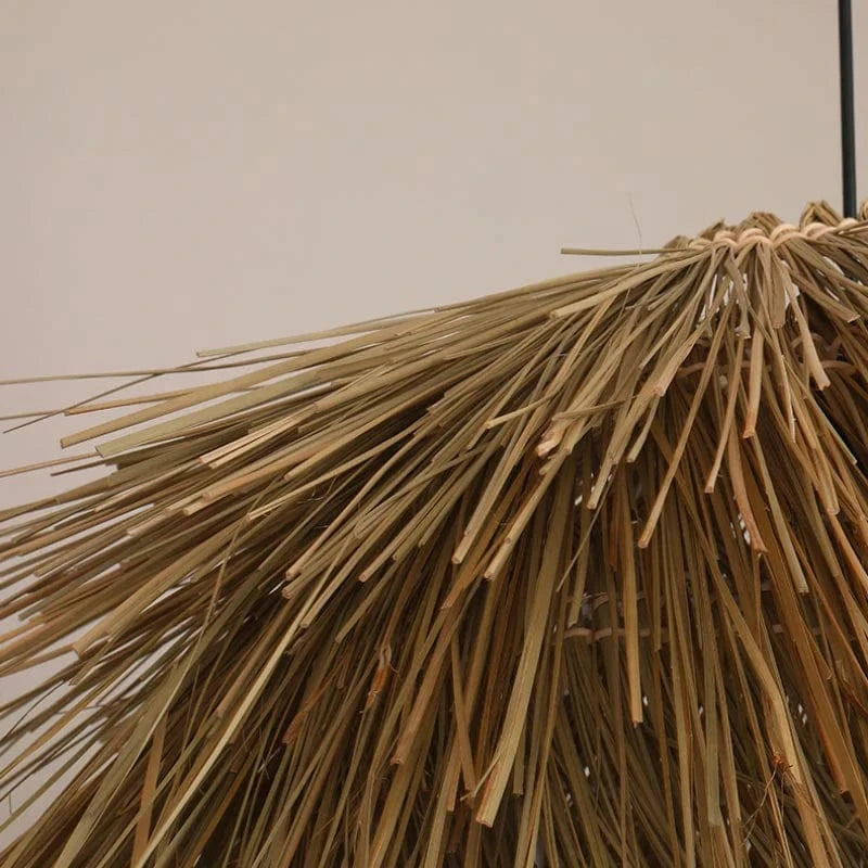 Handmade Woven Rattan Japanese Wabi Sabi LED Chandelier Pendant Light for Home, Restaurant & Bar Norenza