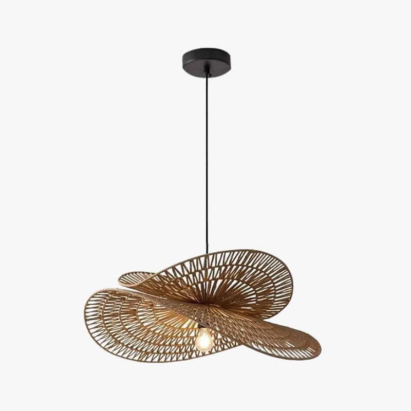 Handmade Woven Rattan Wabi-Sabi Pendant Lights for Home, Restaurant, and Creative Spaces 20" Norenza