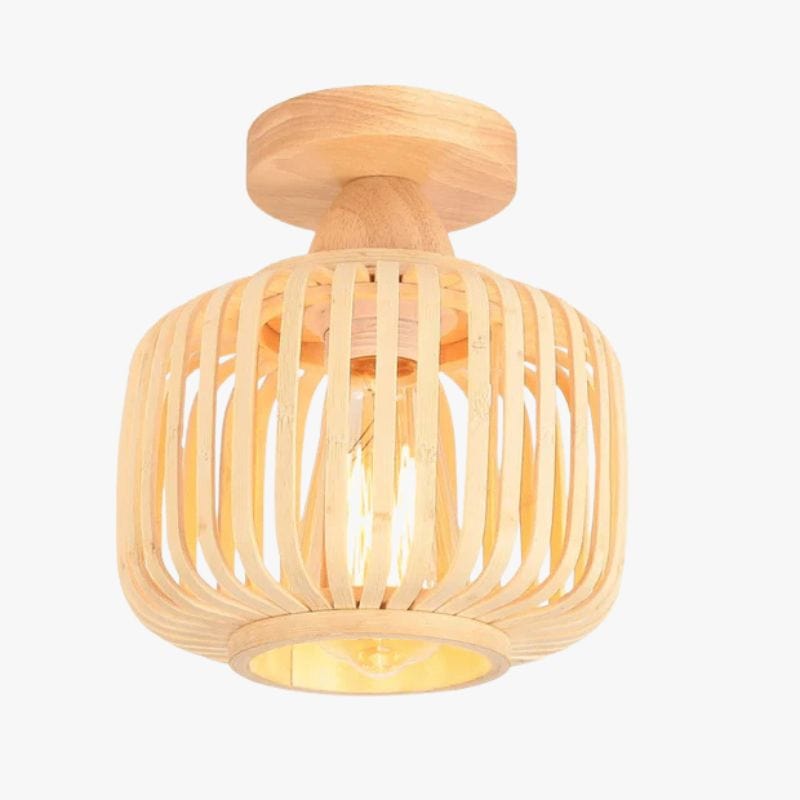 Handwoven Bamboo Ceiling Light for Creative Decor Ceiling Norenza