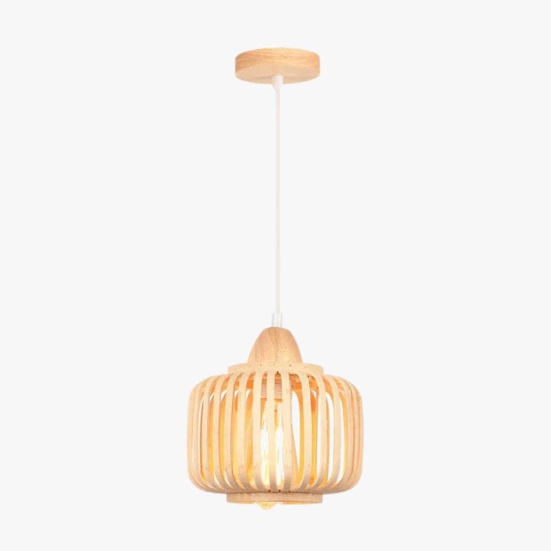 Handwoven Bamboo Ceiling Light for Creative Decor Hanging Norenza