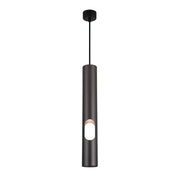 Modern LED Suspension Light with Cylindrical Aluminum Tube for Hotels