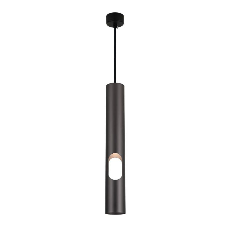 Modern LED Suspension Light with Cylindrical Aluminum Tube for Hotels