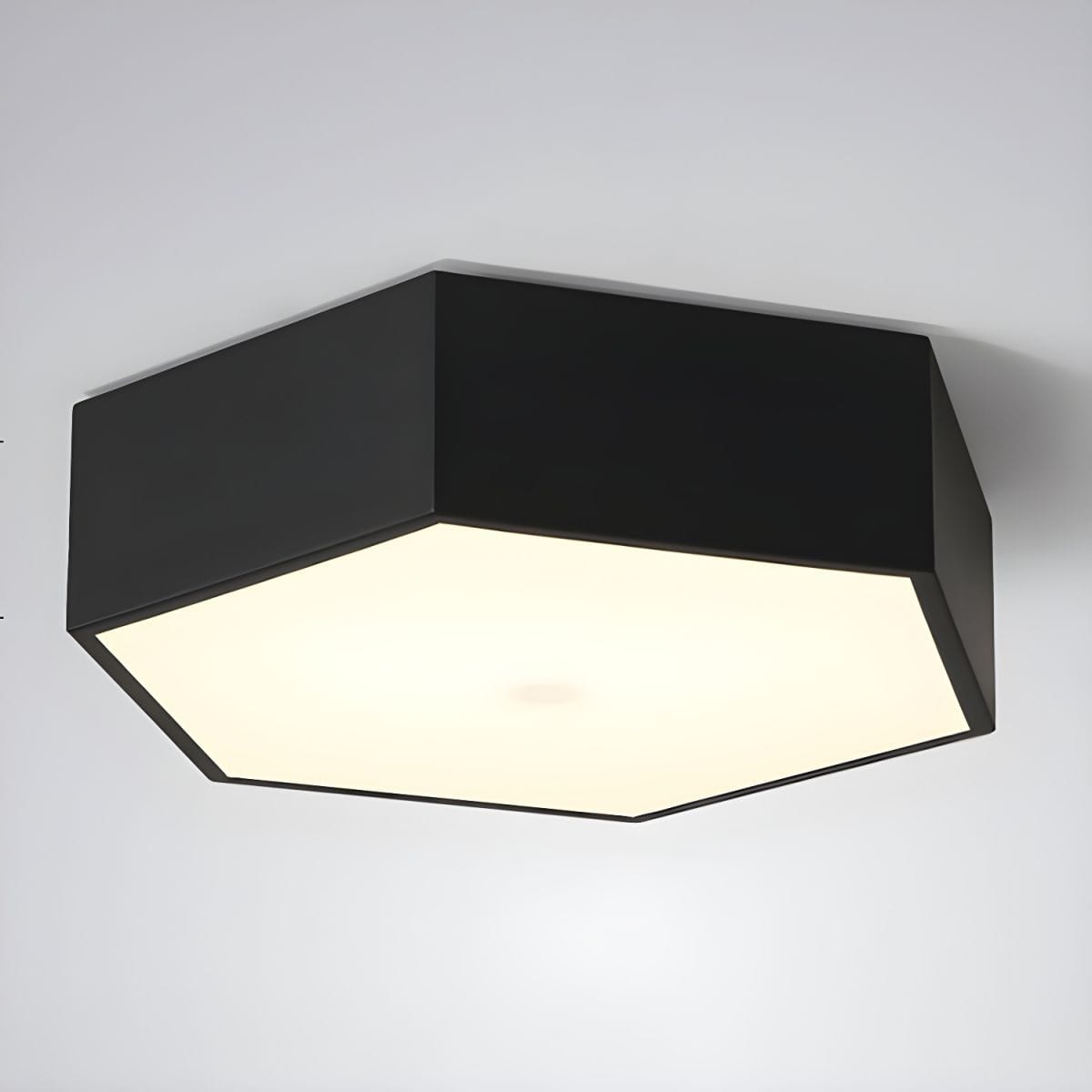 Honeycomb Hexagonal LED Ceiling Light Black Norenza