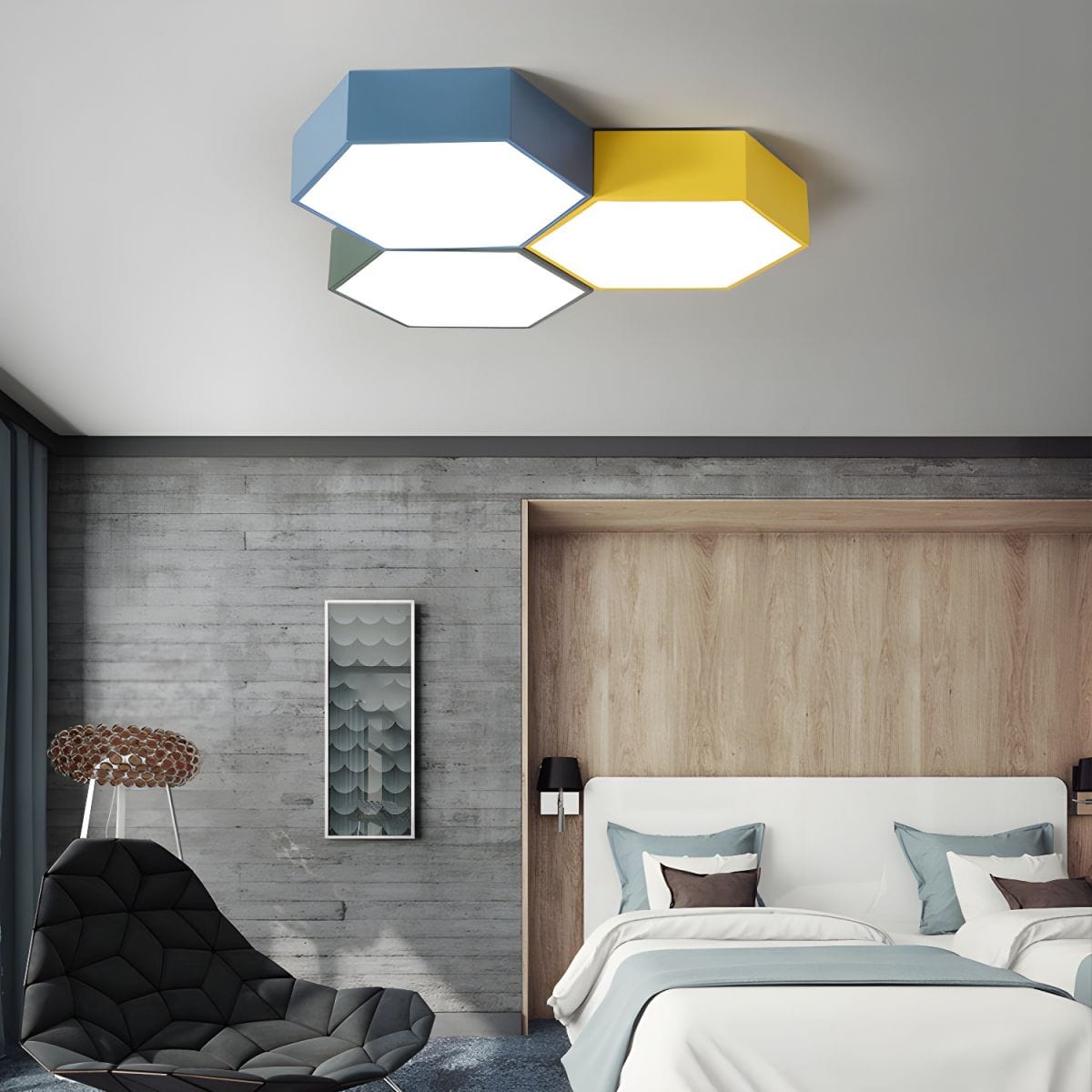 Honeycomb Hexagonal LED Ceiling Light Norenza