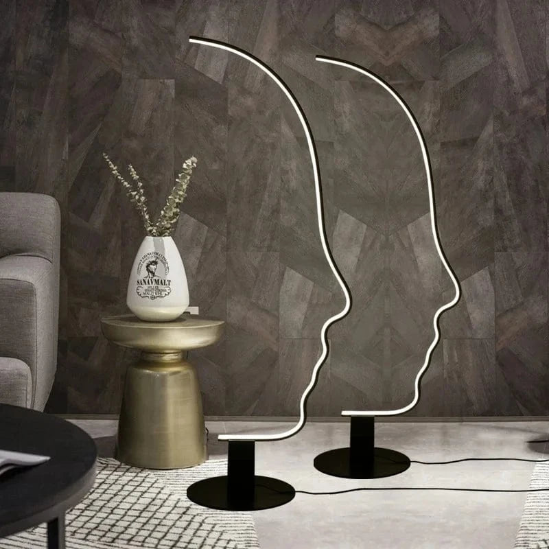 Human Face Nordic LED Floor Lamp Norenza