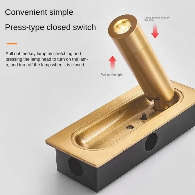 Indoor Wall Sconce 110-240V 3W with USB Charging Norenza