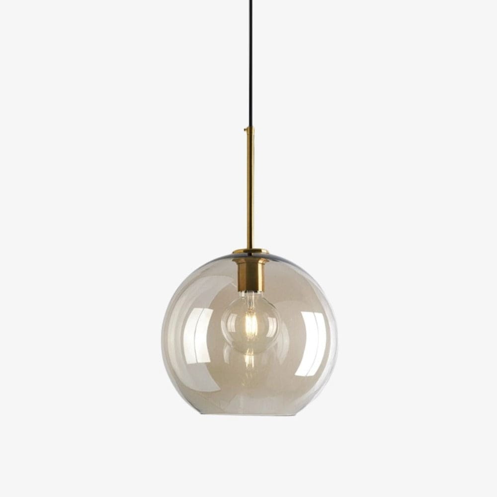 Industrial Amber Glass LED Pendant Light Norenza
