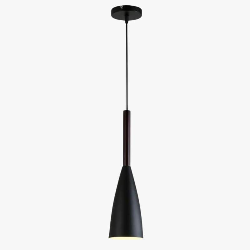 Industrial Metal LED Pendant Light with Shade Black Norenza