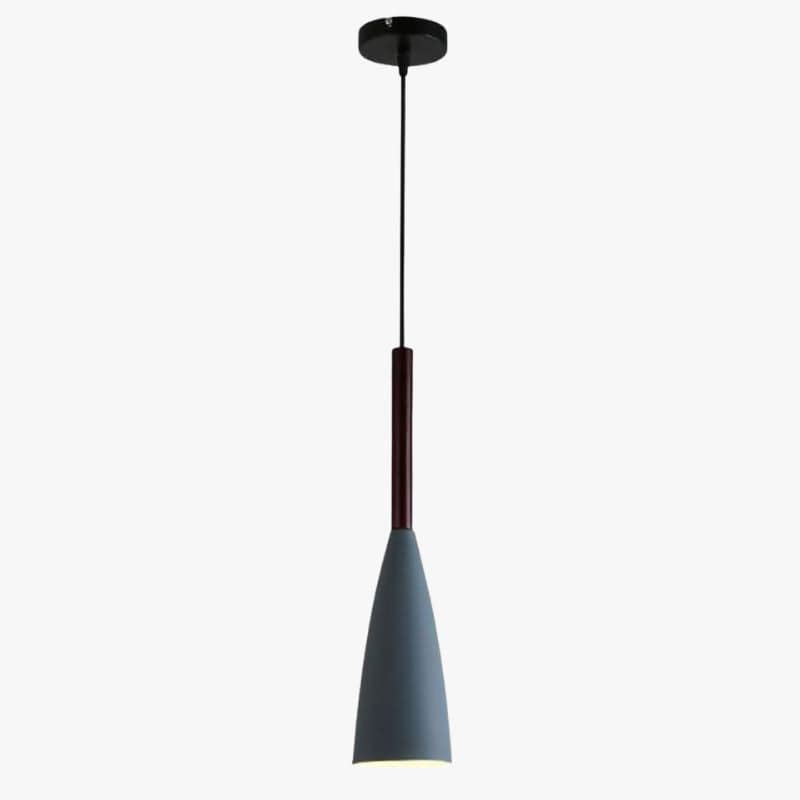 Industrial Metal LED Pendant Light with Shade Blue Norenza