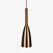 Industrial Metal LED Pendant Light with Shade Gold Norenza
