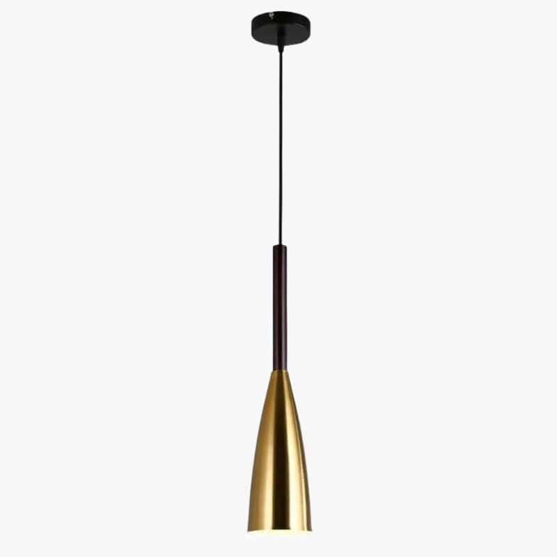 Industrial Metal LED Pendant Light with Shade Gold Norenza