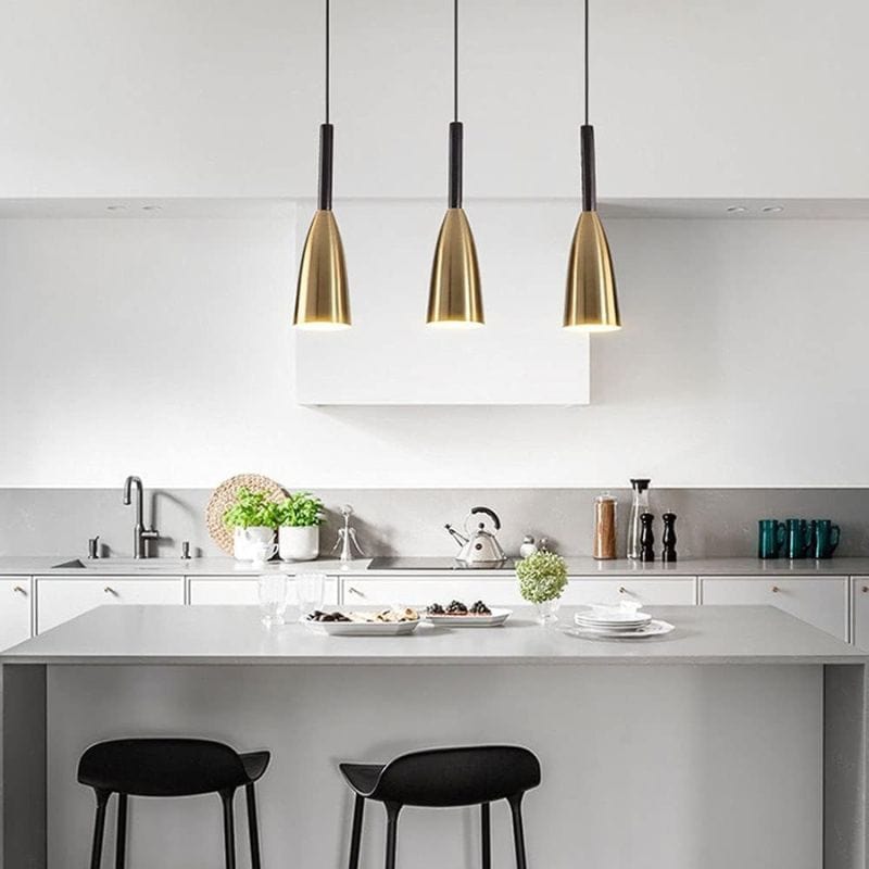 Industrial Metal LED Pendant Light with Shade Norenza