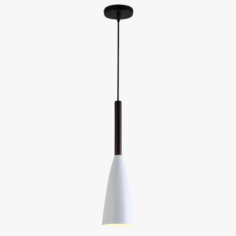 Industrial Metal LED Pendant Light with Shade White Norenza