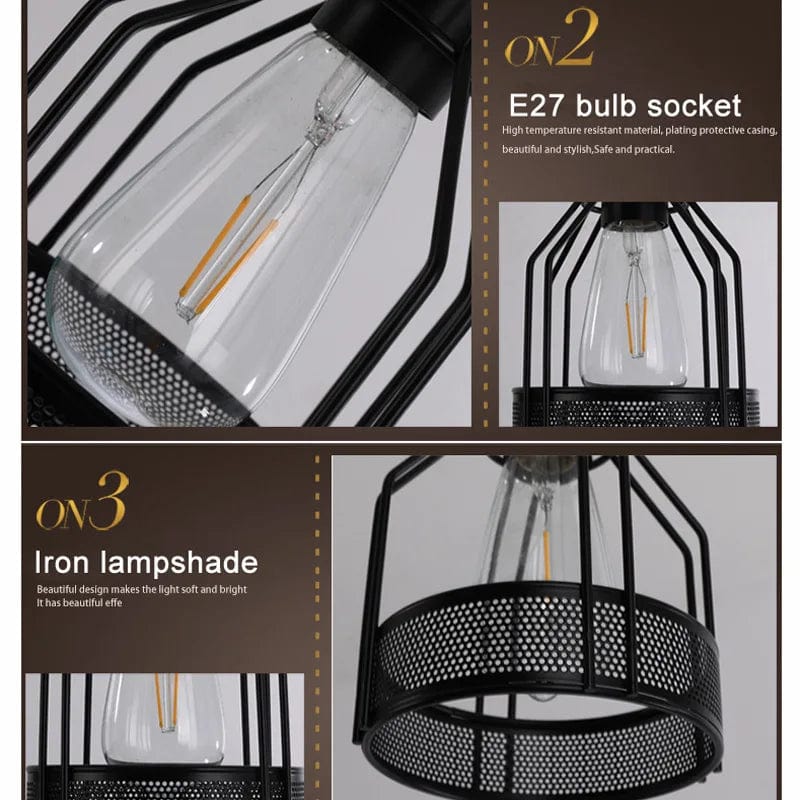 Industrial Retro Style 3/4/5-Light Pendant Lamp Norenza