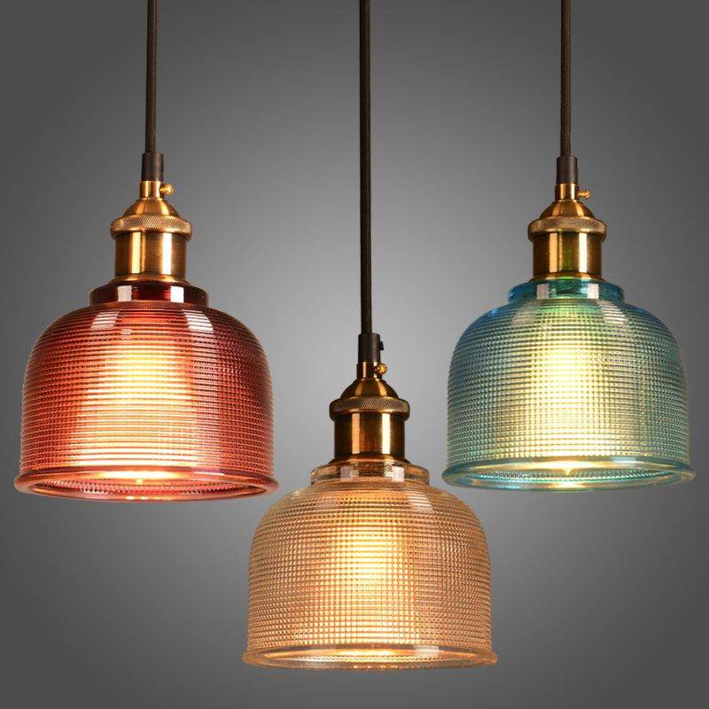 Industrial Style Frosted Glass Bowl Pendant Light Norenza