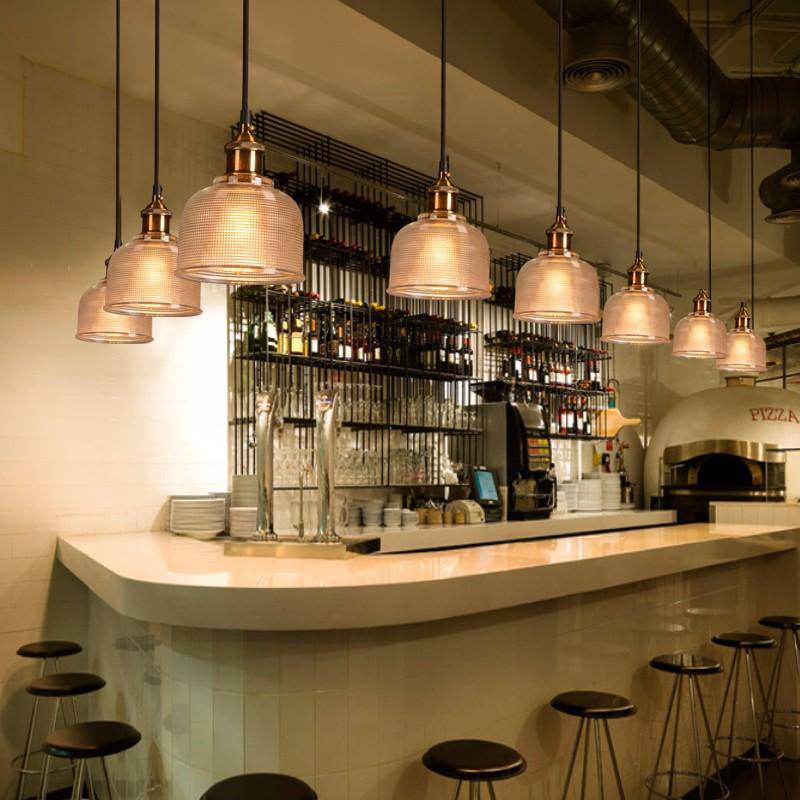 Industrial Style Frosted Glass Bowl Pendant Light Norenza