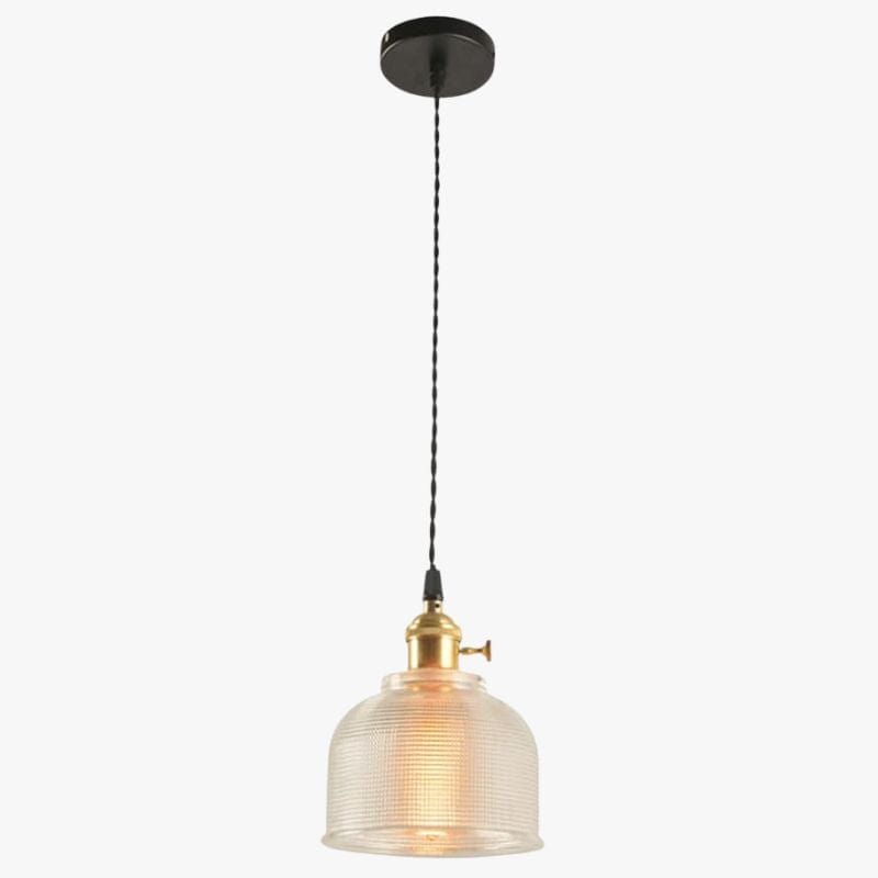 Industrial Style Frosted Glass Bowl Pendant Light White Norenza
