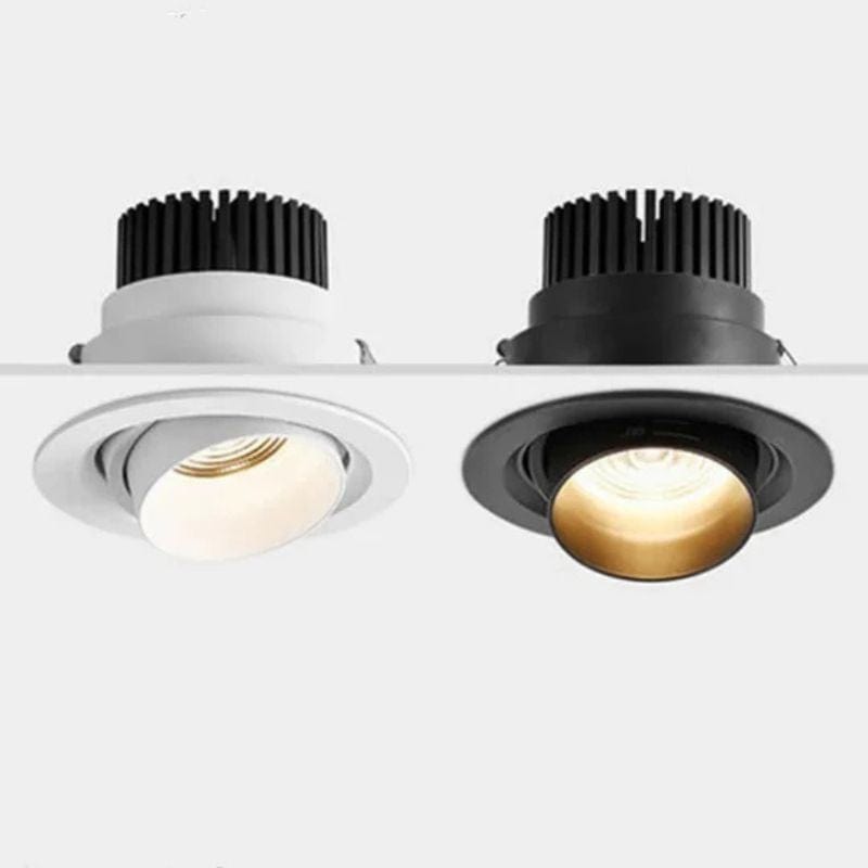 Integrated Dimmable LED Zoom Spotlights Black Norenza