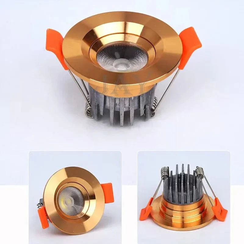 Integrated Mini LED Spotlight for Discreet and Elegant Lighting Gold Norenza