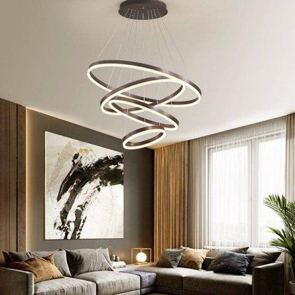 Intertwined Circle Design Chandelier Norenza