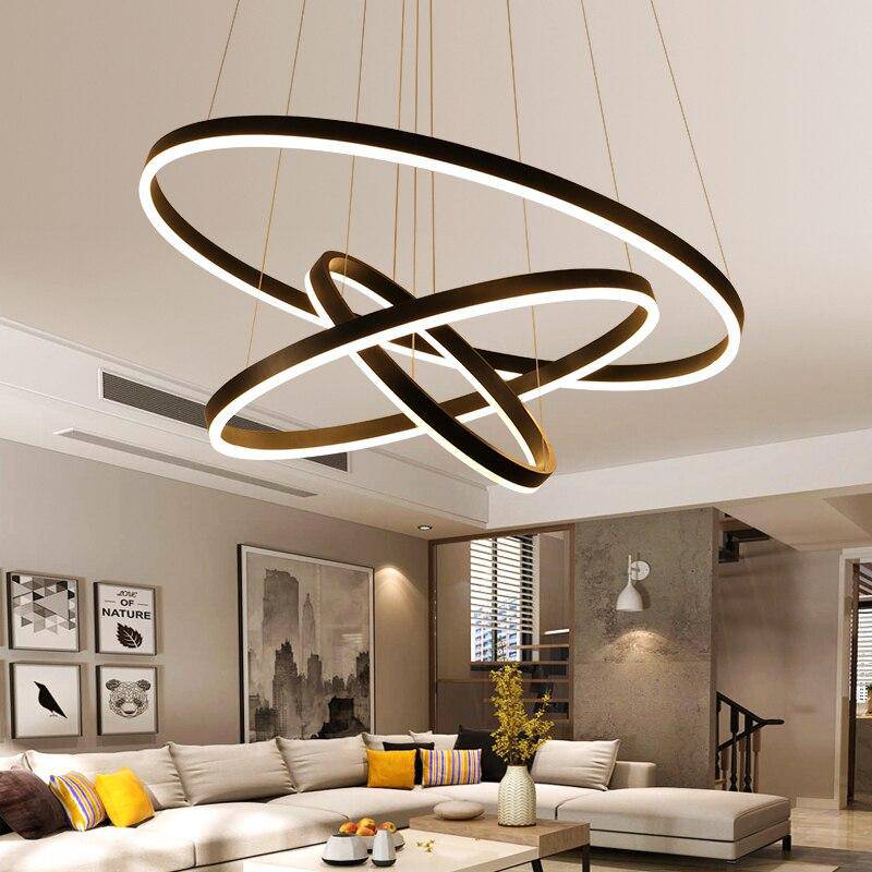 Intertwined Circle Design Chandelier Norenza