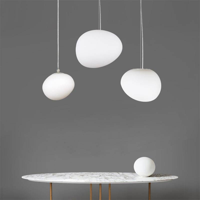 Italian Design White Bubble-Shaped LED Pendant Light Norenza