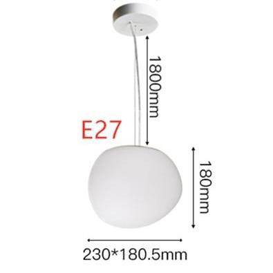 Italian Design White Bubble-Shaped LED Pendant Light Norenza