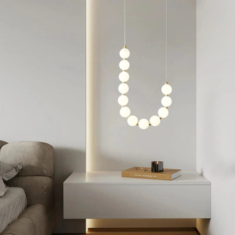 Italian Designer CC 10 LED Glass Ball Pendant Light Norenza