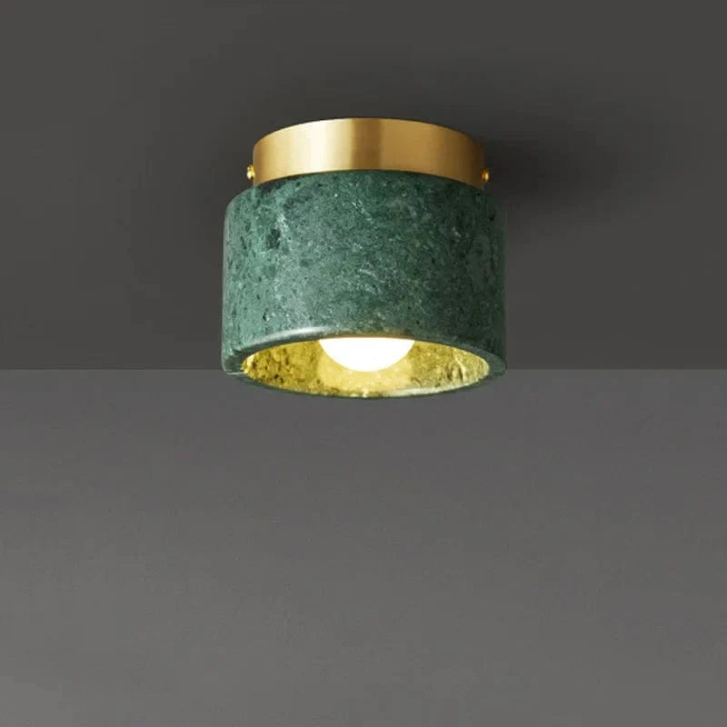 Italian Marble Ceiling Light - Decorative Fixture for Any Space Green Norenza