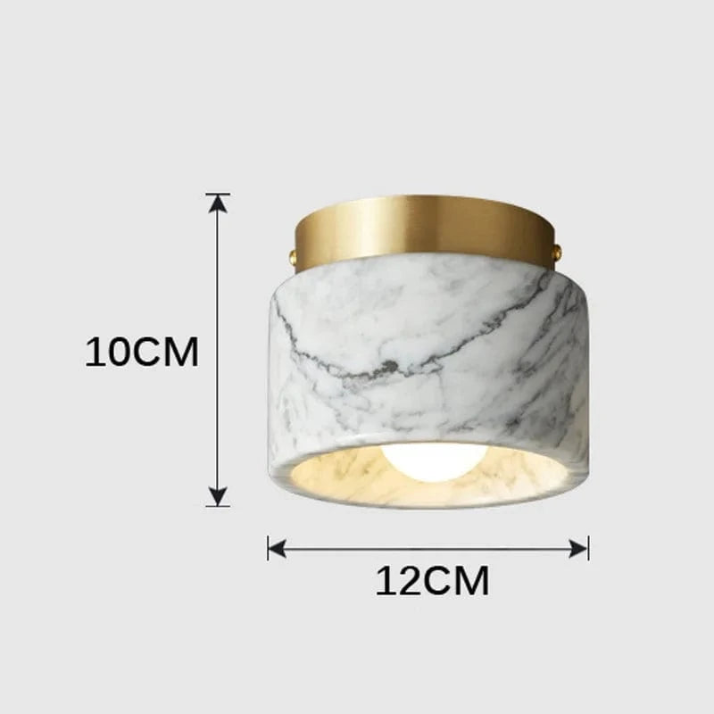 Italian Marble Ceiling Light - Decorative Fixture for Any Space Norenza