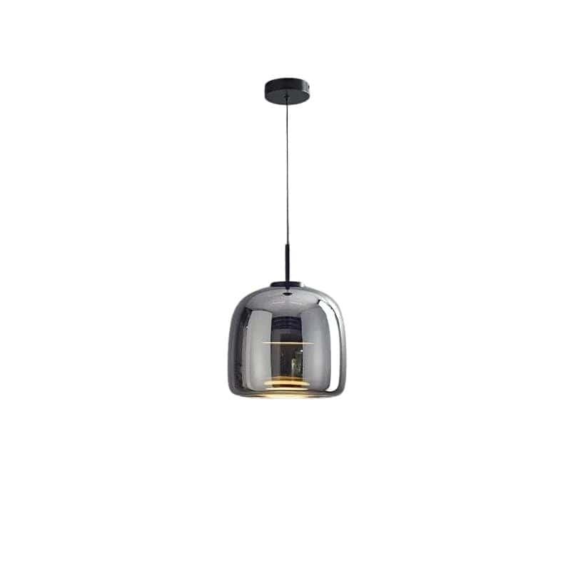 Italian Minimalist Glass Pendant Light for Modern Lighting Black / A Norenza