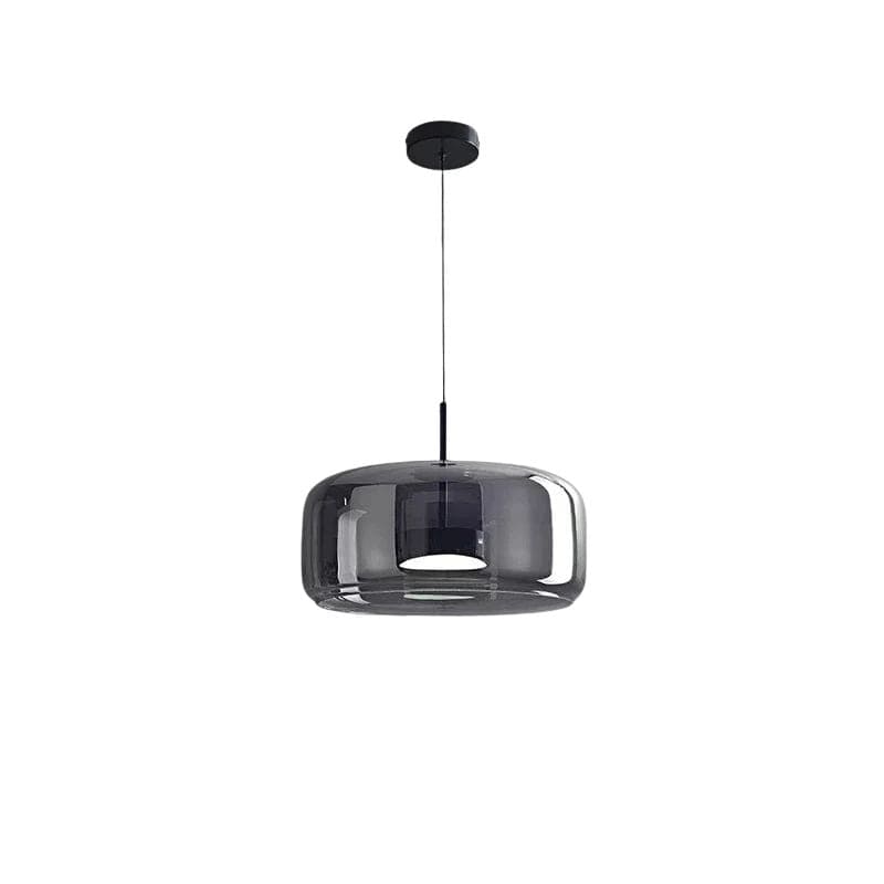 Italian Minimalist Glass Pendant Light for Modern Lighting Black / B Norenza