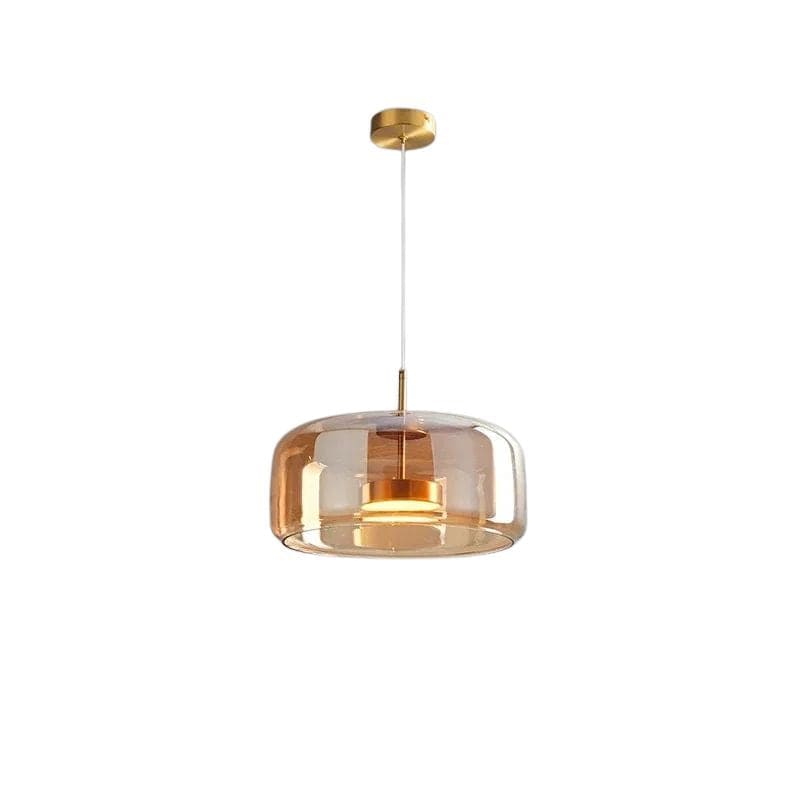 Italian Minimalist Glass Pendant Light for Modern Lighting Bronze / B Norenza