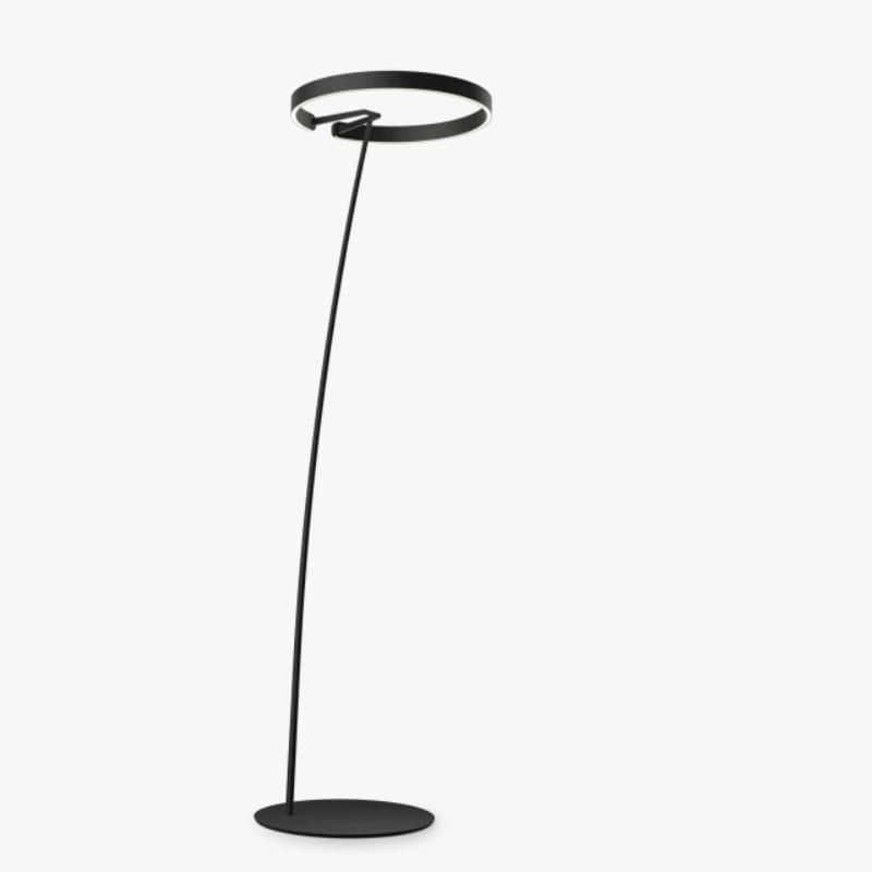 Italian Style LED Floor Lamp for Interior Décor Black / Straight Norenza