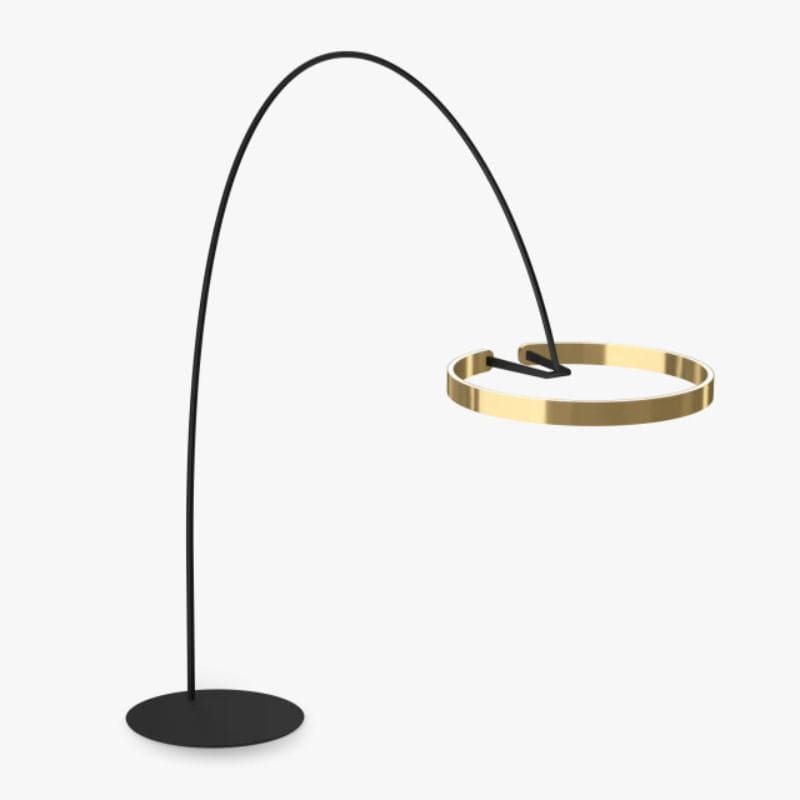 Italian Style LED Floor Lamp for Interior Décor Gold / Large Norenza