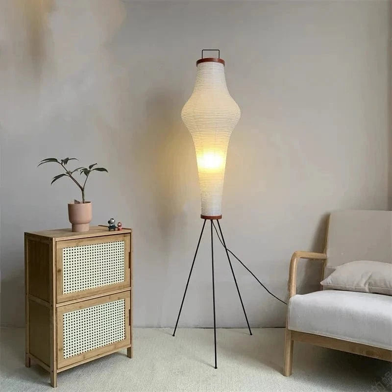 Japanese Design Rice Paper Floor Lamp for Modern Interiors Norenza