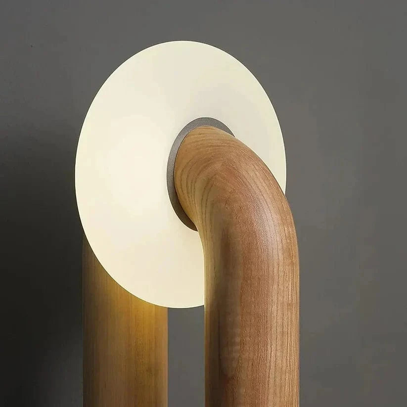 Japanese Retro Wooden Touch Lamp - Artistic & Adjustable Design Norenza