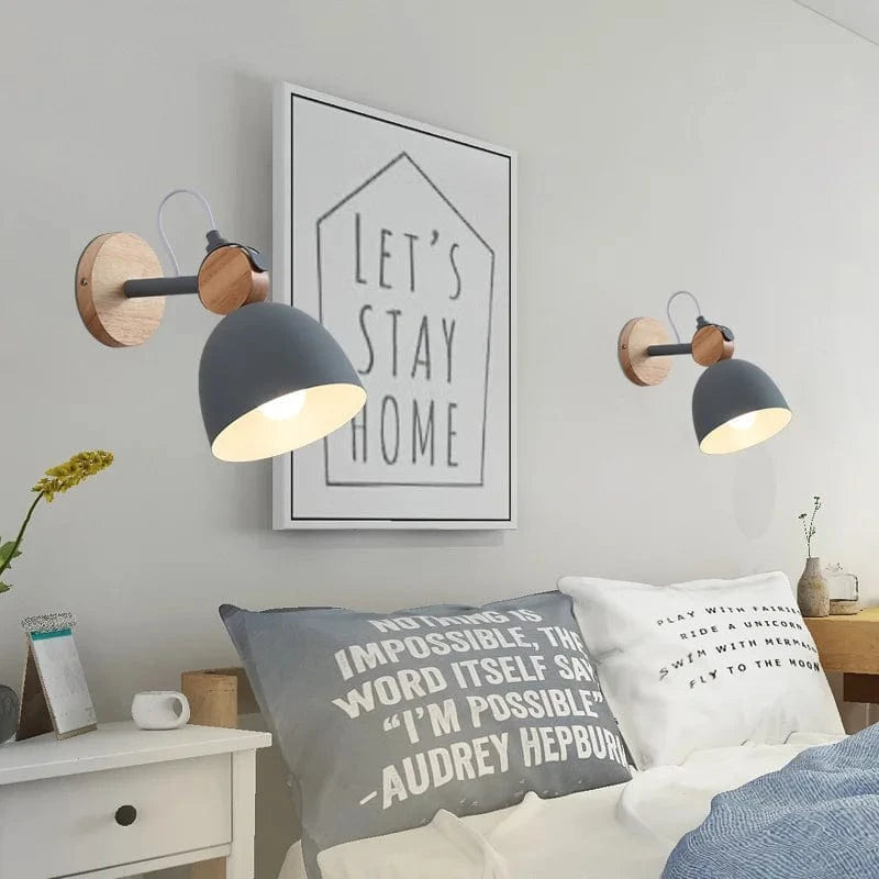 Japanese Style Nightstand Lamp - Nordic Indoor Wall Lighting Norenza